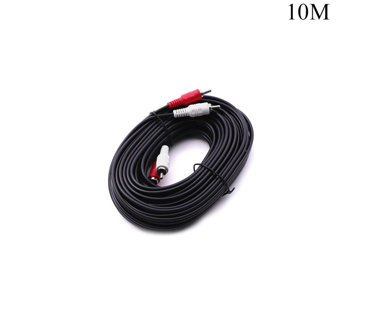 Audio Cable 2x RCA Male to Male 10m