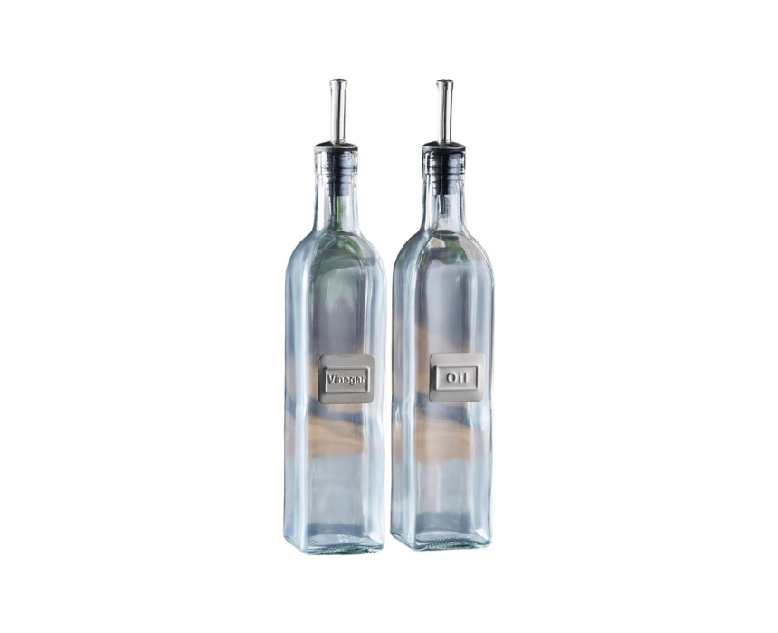 Oil and Vinegar Glass Bottle Set