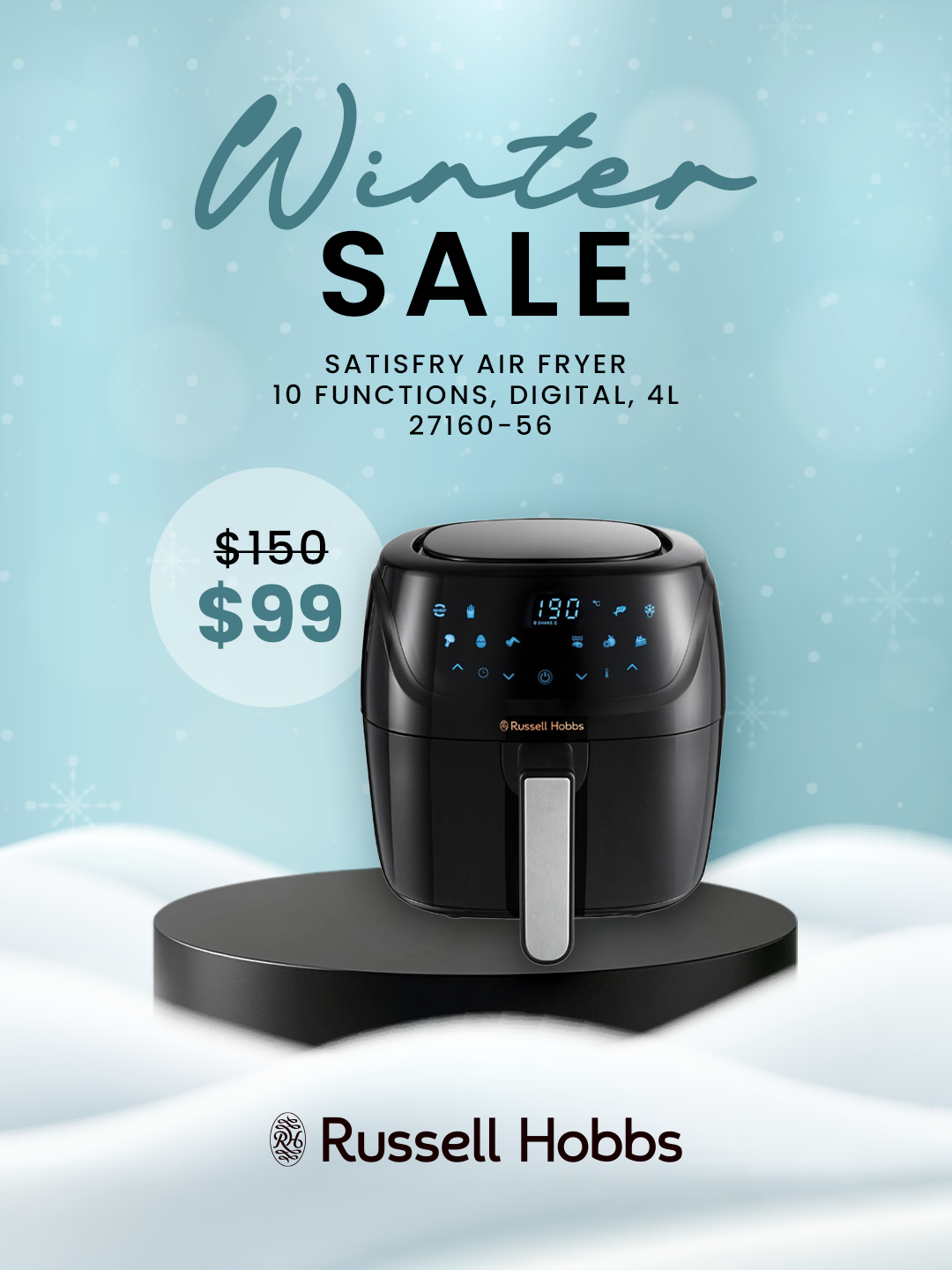 Satisfry Air Fryer – 4L Medium
