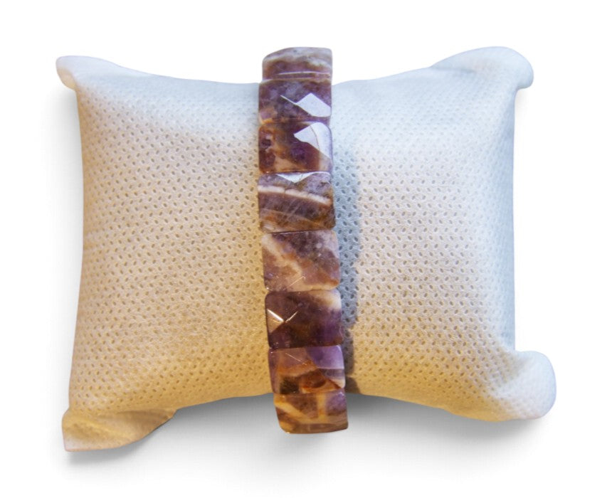 Chevron Amethyst Bracelet