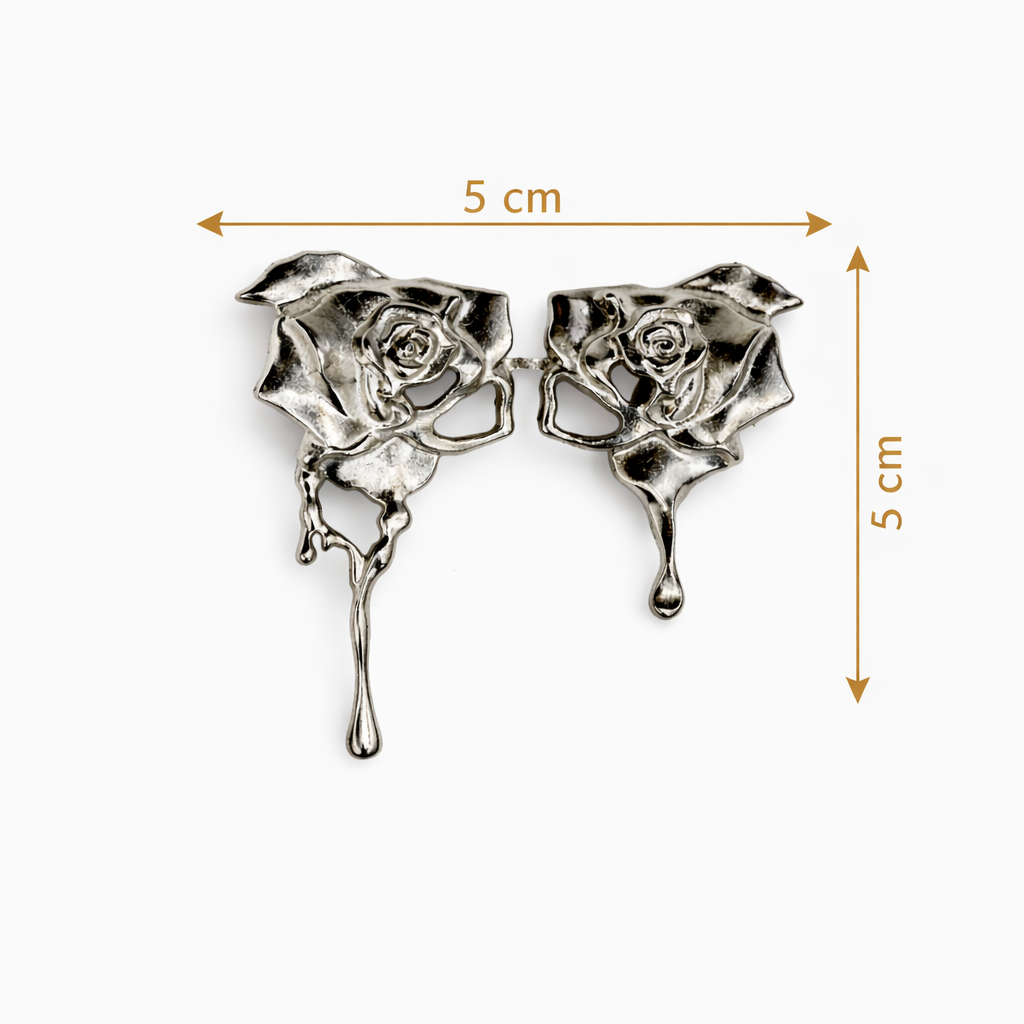Rose Waist Buckle Silver Petit Détail Lebanon