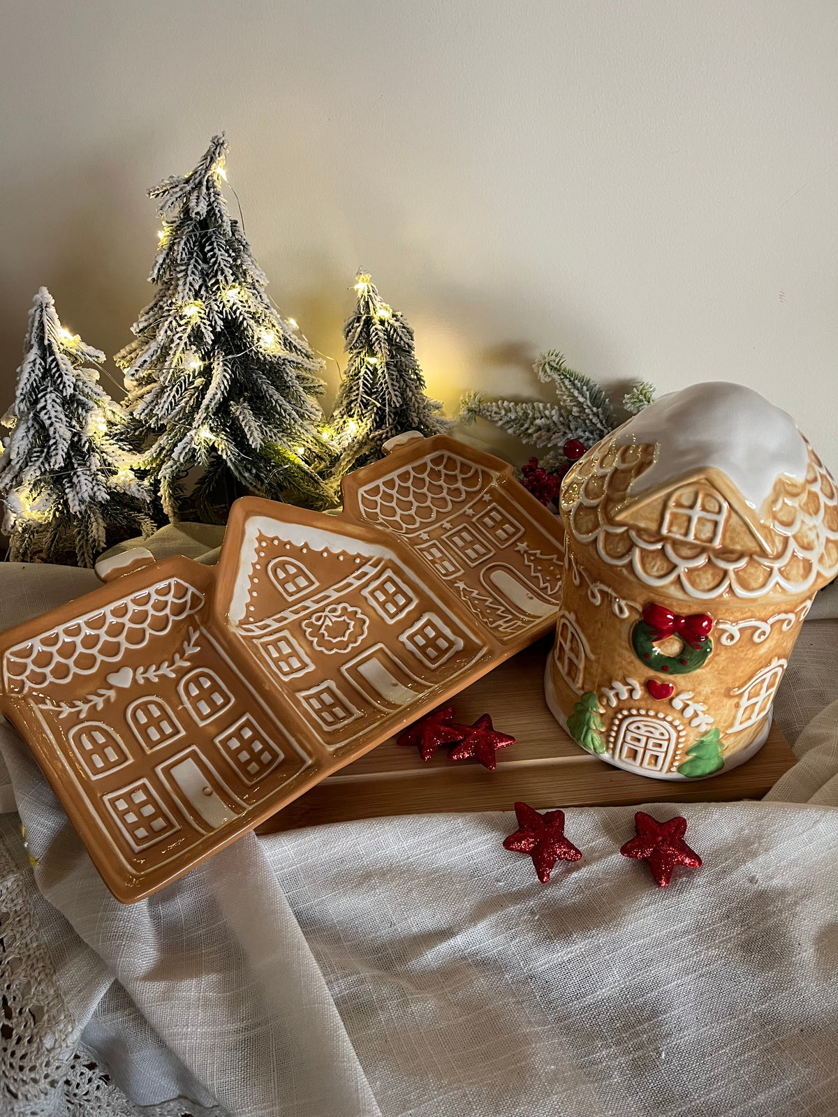 Christmas Gingerbread House Large Plate