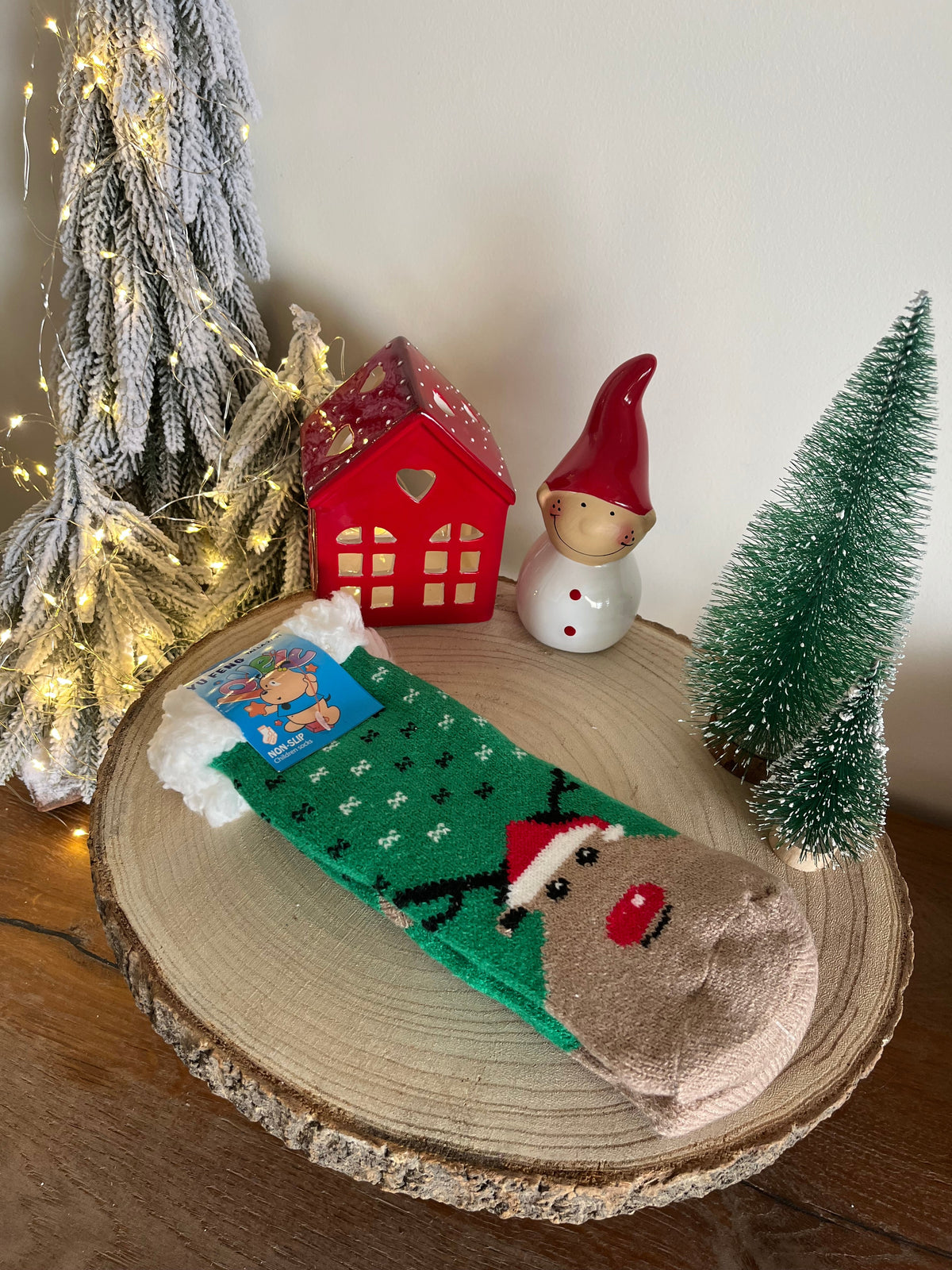 Christmas Kids Slippers Socks Size 27-35