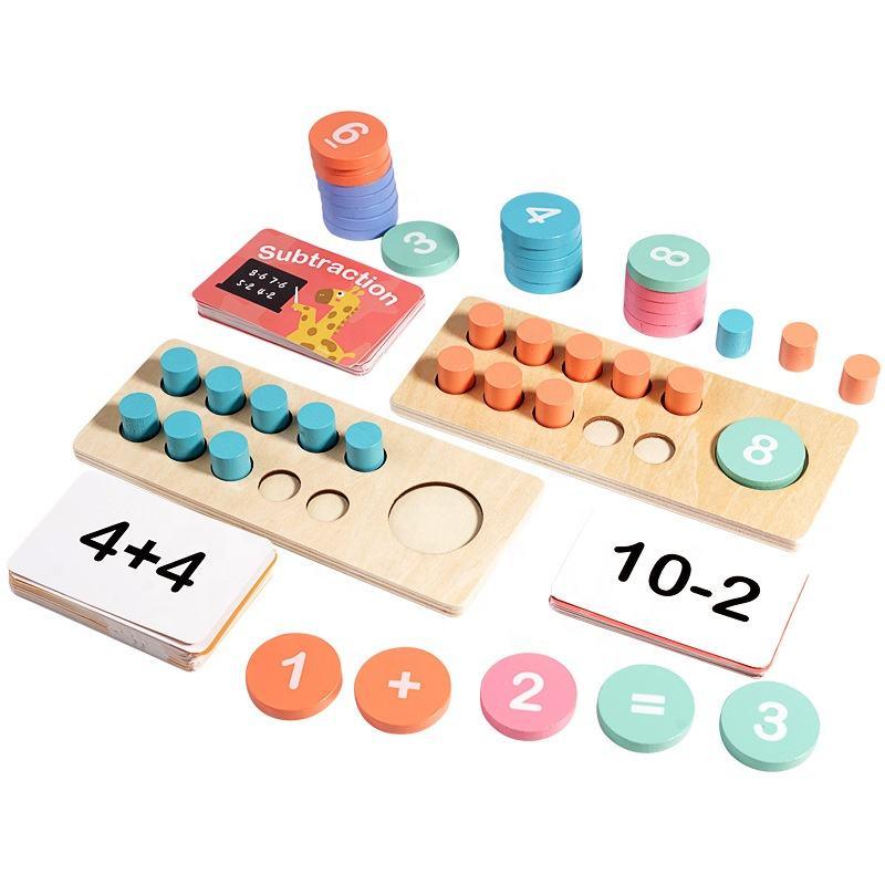 Wooden Math Teaching Toy – Early Learning Number Cognition