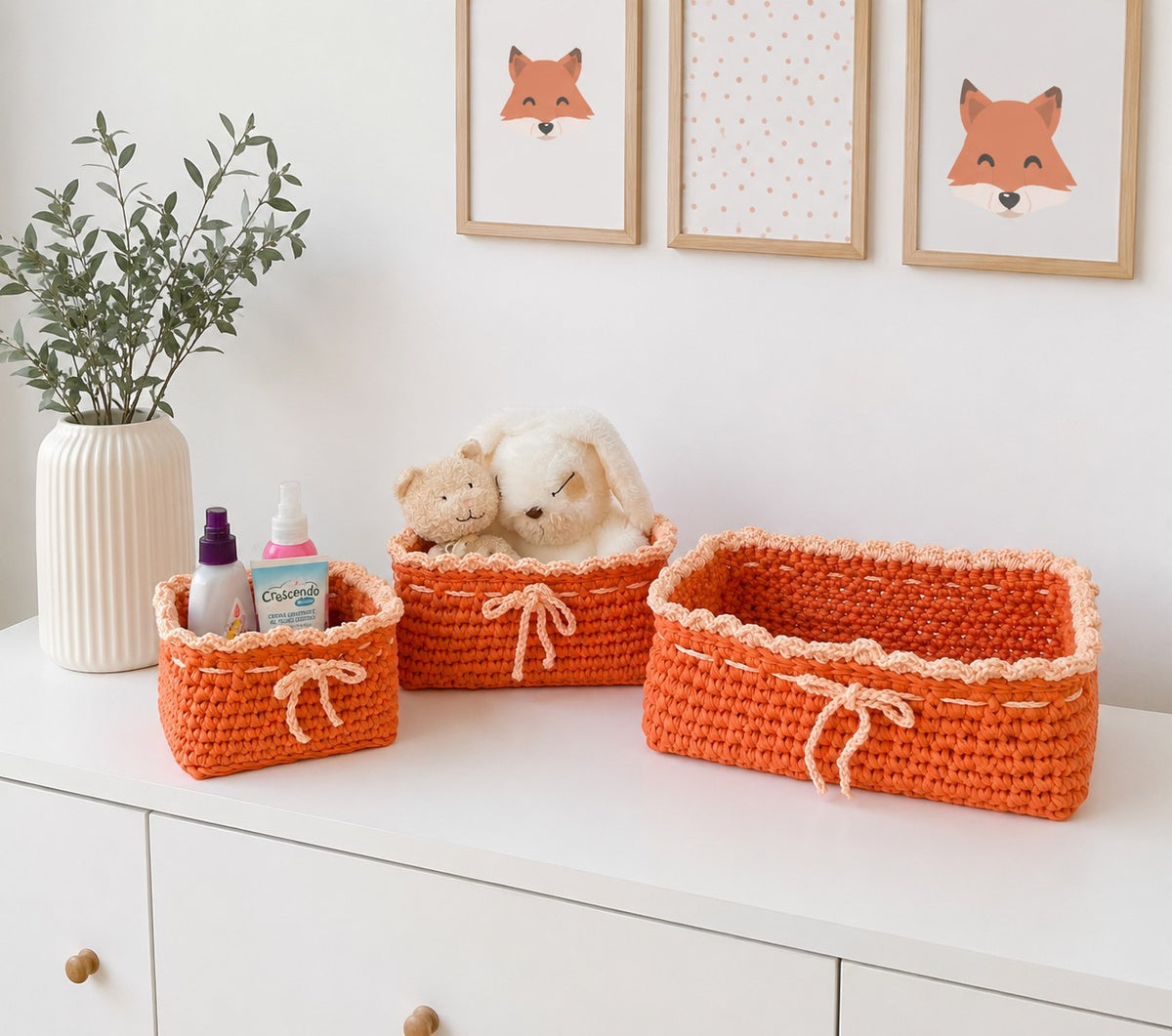 Orange Basket Set