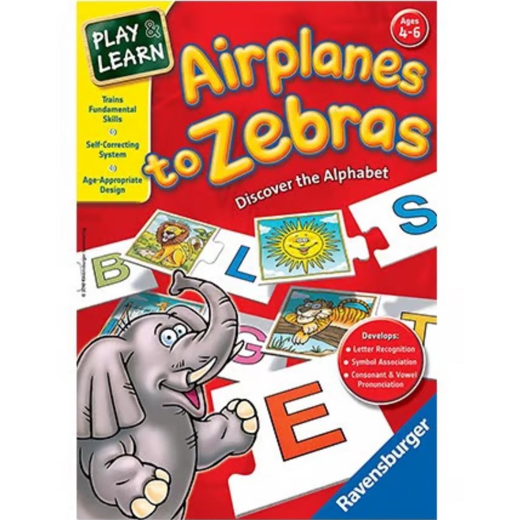 AIRPLANES TO ZEBRAS , DISCOVER THE ALPHABET by Ravensburger