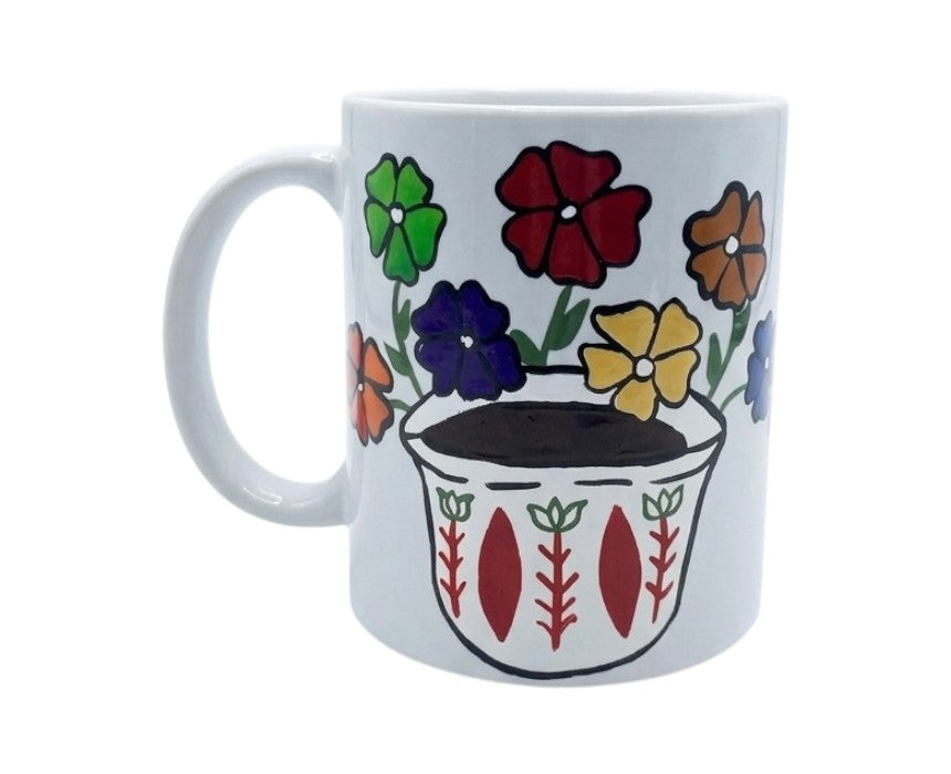 Lebanese Nostalgic Flowery Mug