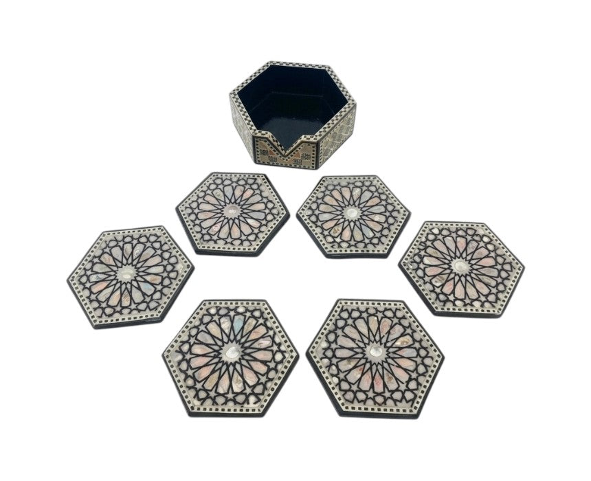 Mother of Pearl Inlay Coasters