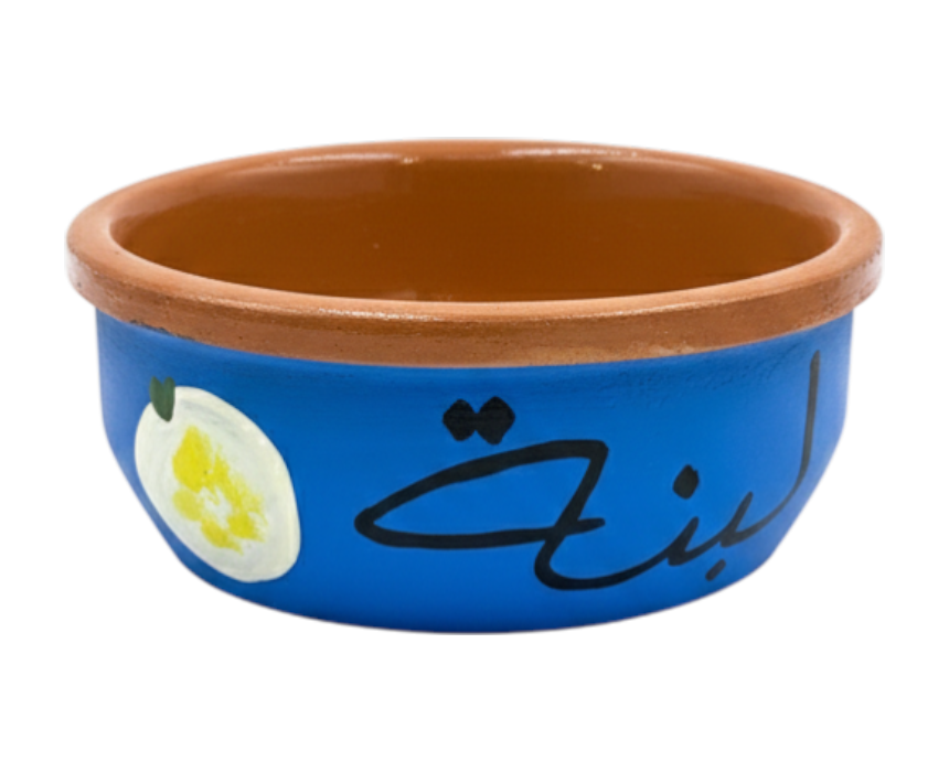 Handpainted Labneh Clay Bowl