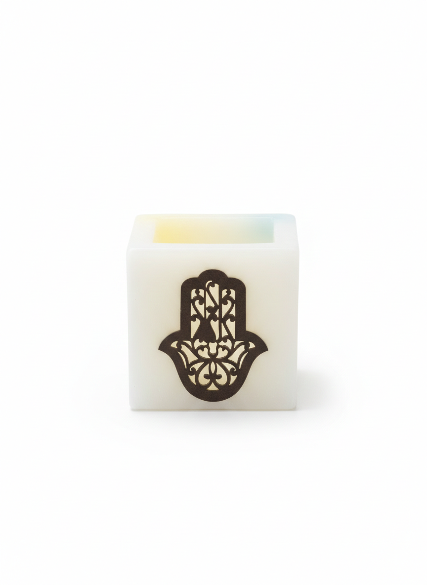 Moroccan Candle Holders Hand Symbol