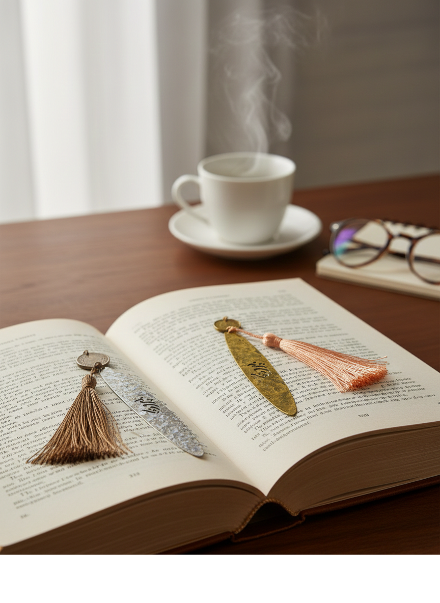 Beirut Handcrafted Brass Bookmark