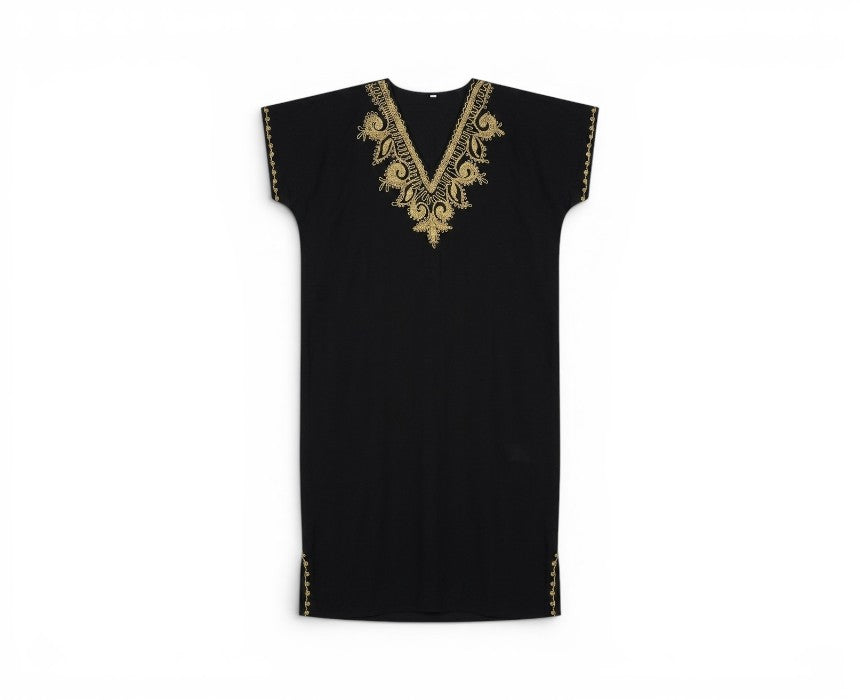 Short Embroidered Summer Abaya
