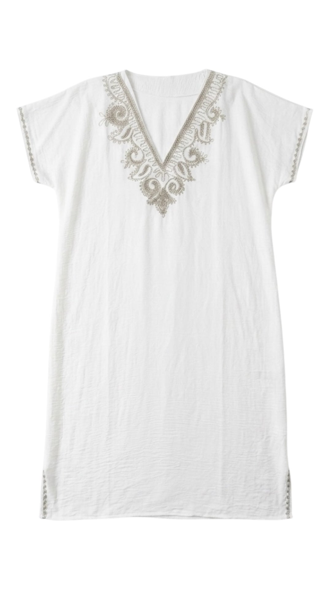 Short Embroidered Summer Abaya