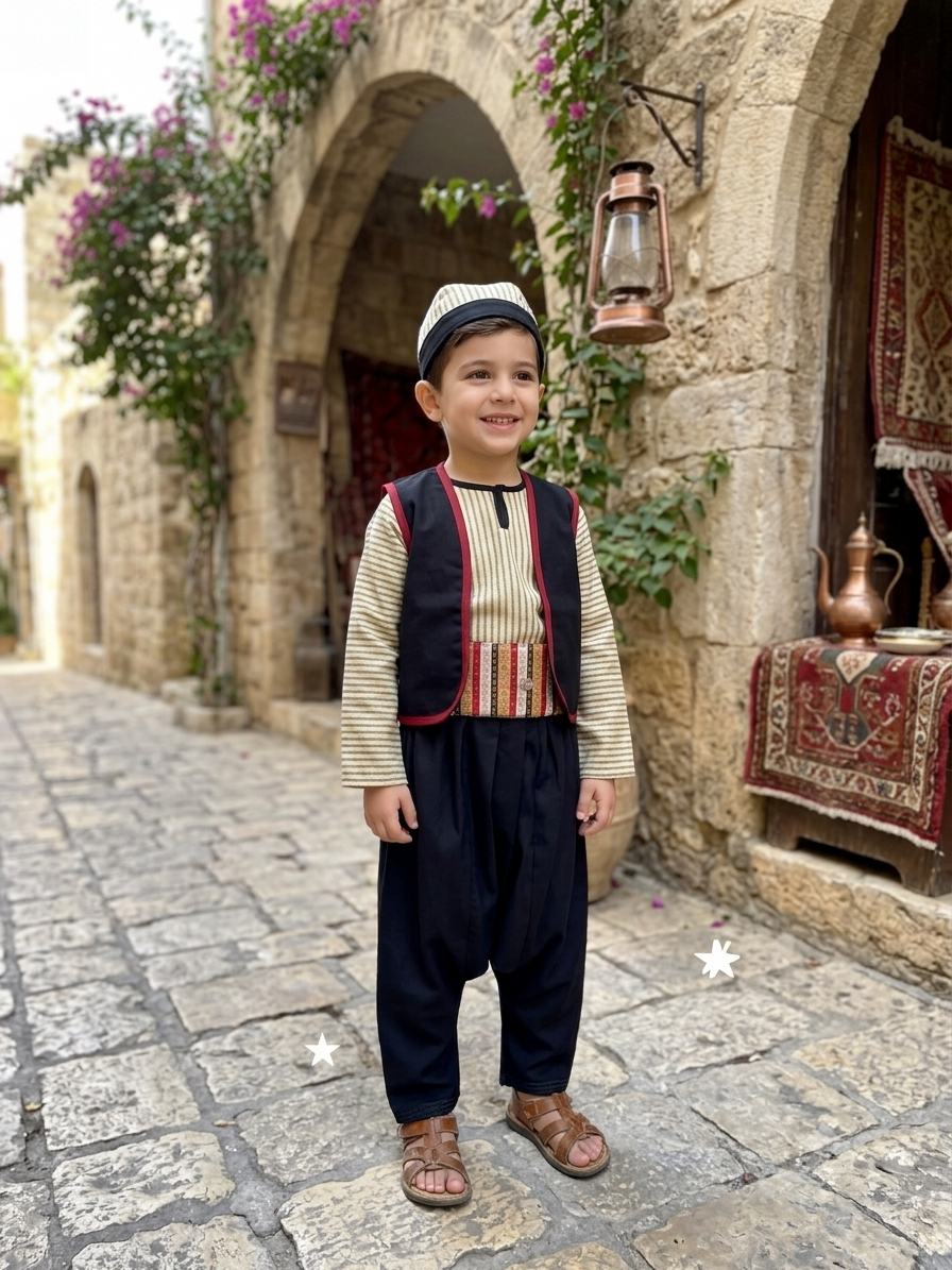 Striped Shirwal Set