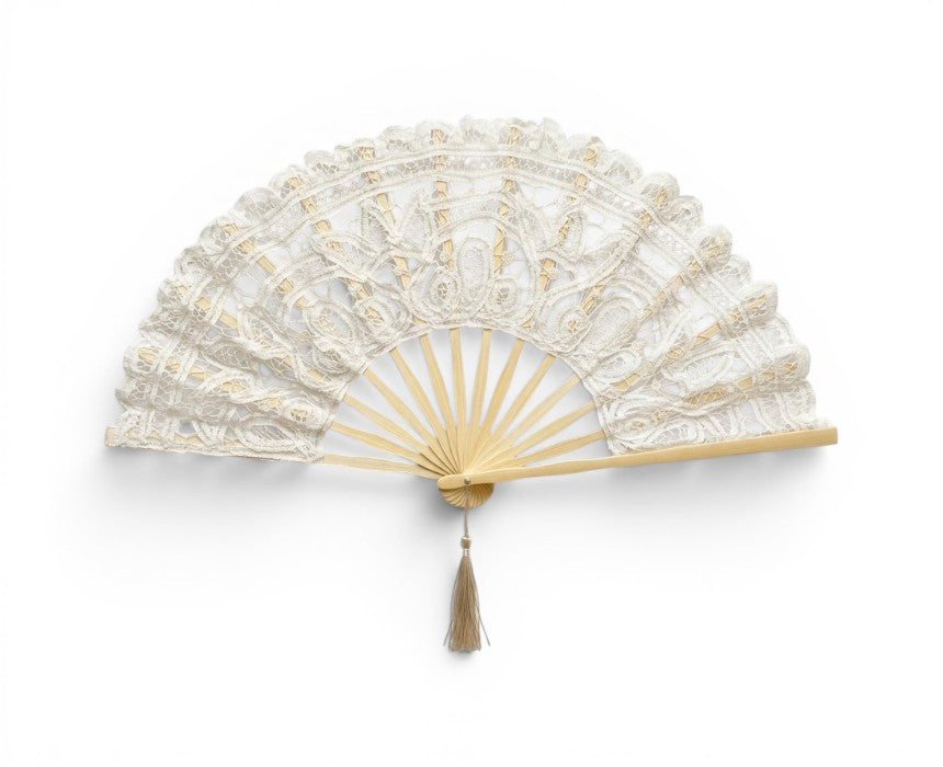 Intricate Lace Folding Hand Fan
