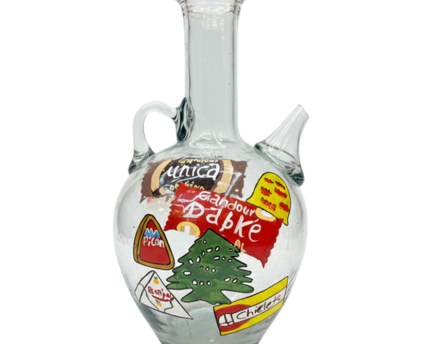 Oil Painted Lebanese Carafe