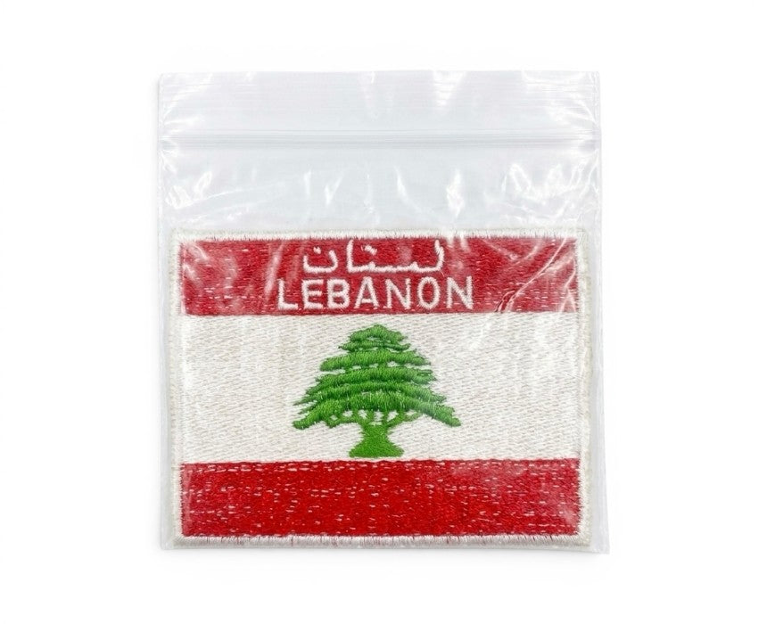 Lebanese Flag Sewing Patch x