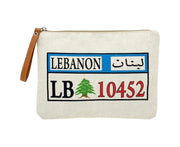 Lebanon Car Plate Clutch Bag