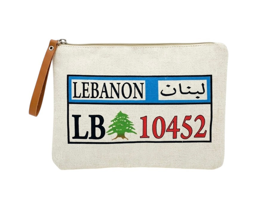 Lebanon Car Plate Clutch Bag