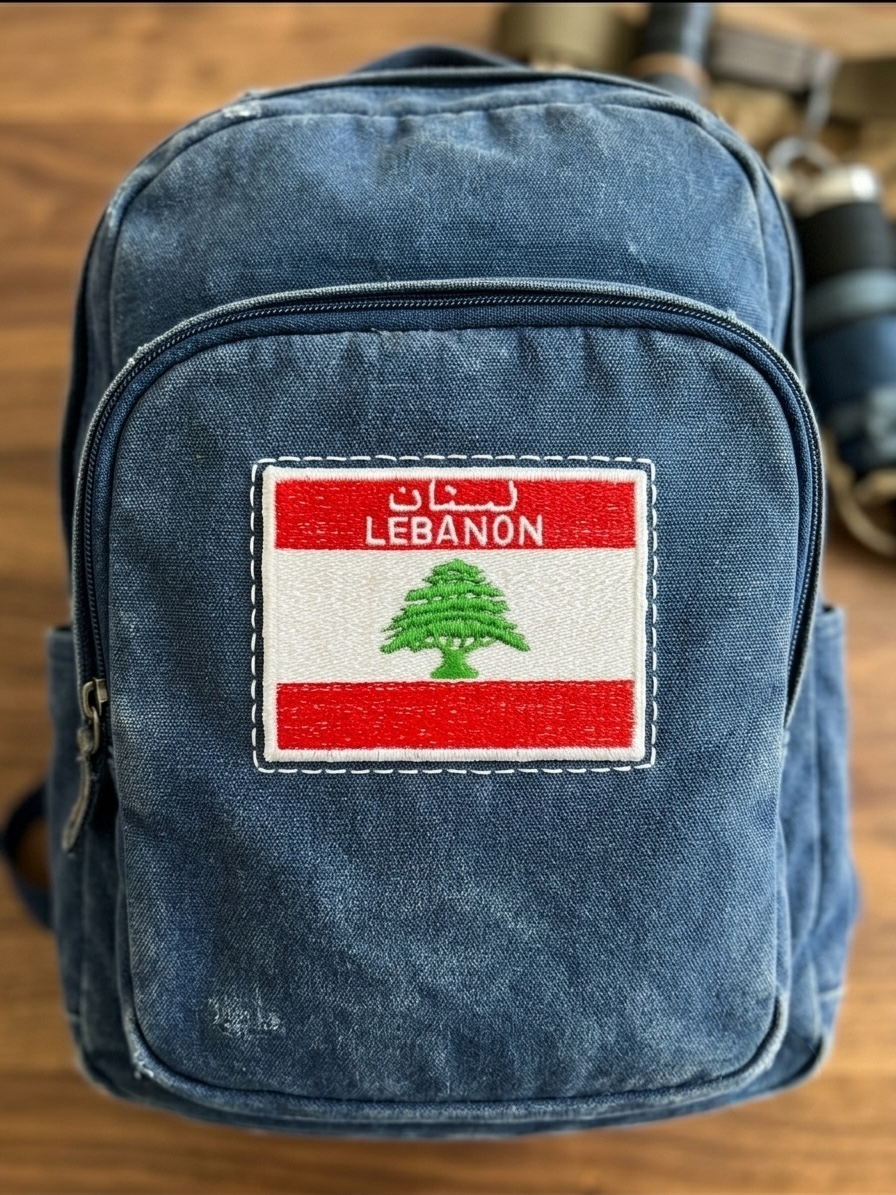 Lebanese Flag Sewing Patch x