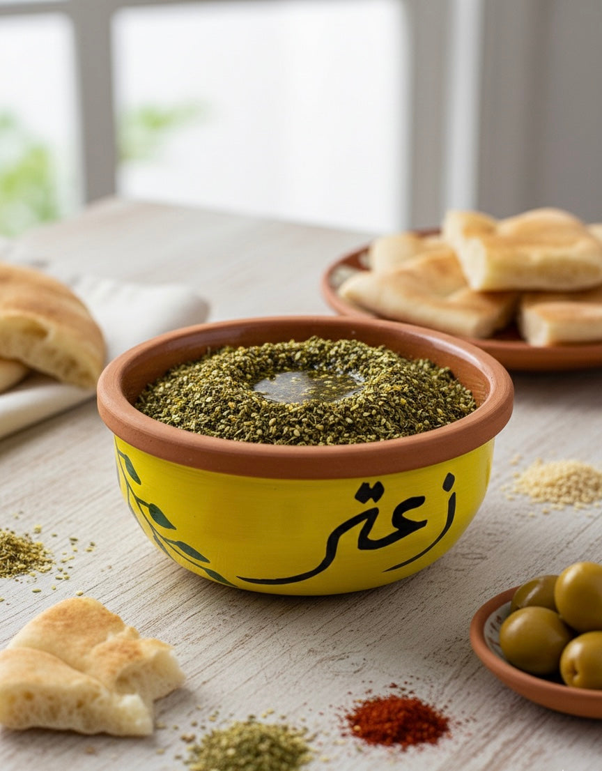 Handpainted Zaatar Clay Bowl