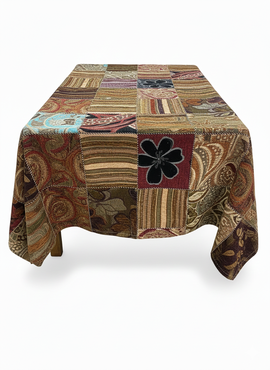 Boho Patchwork Tablecloth