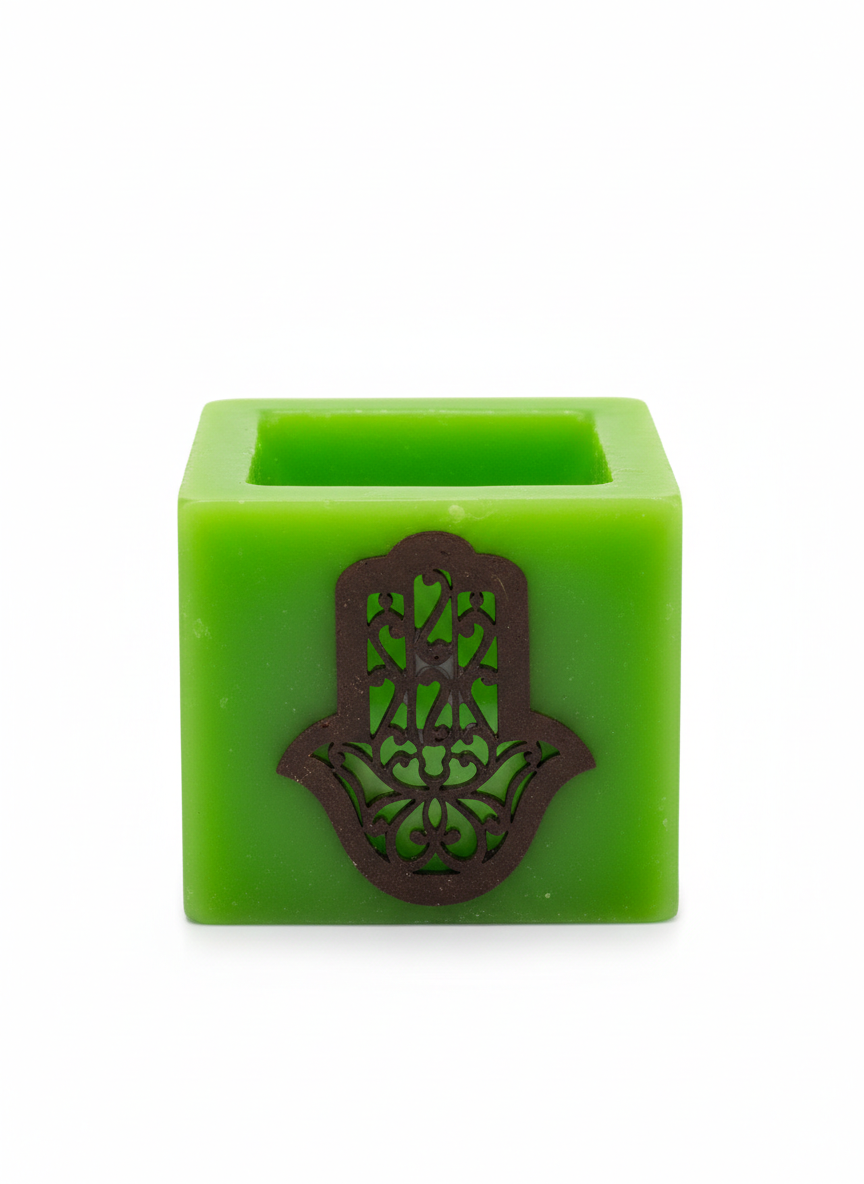Moroccan Candle Holders Hand Symbol