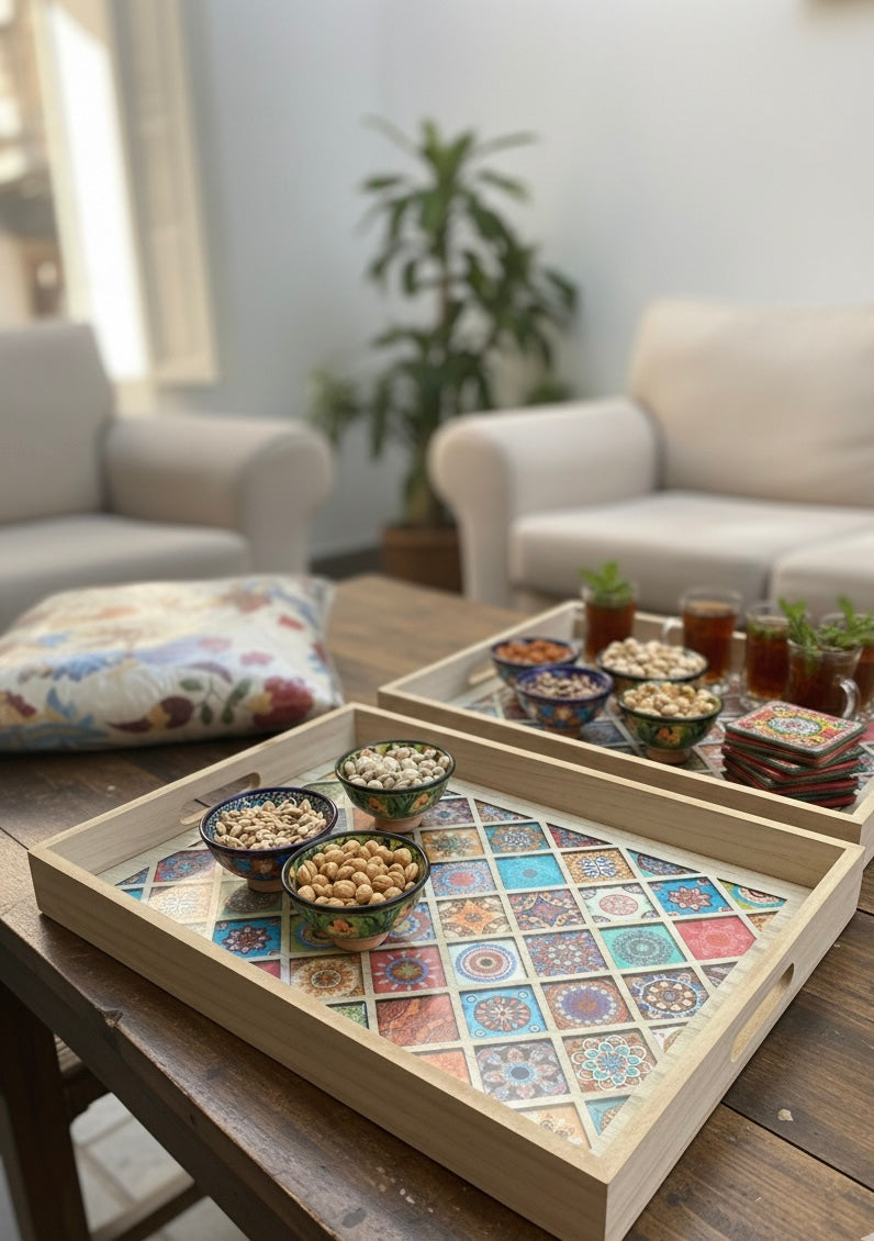 Artistic Wooden Tray