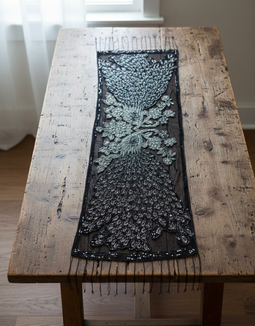 Velvet Peacock Shawl