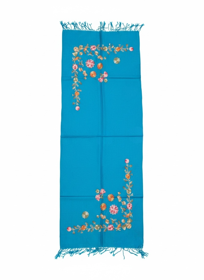 Embroidered Cotton Shawl