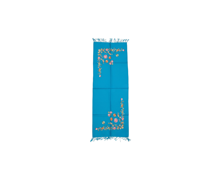 Embroidered Cotton Shawl