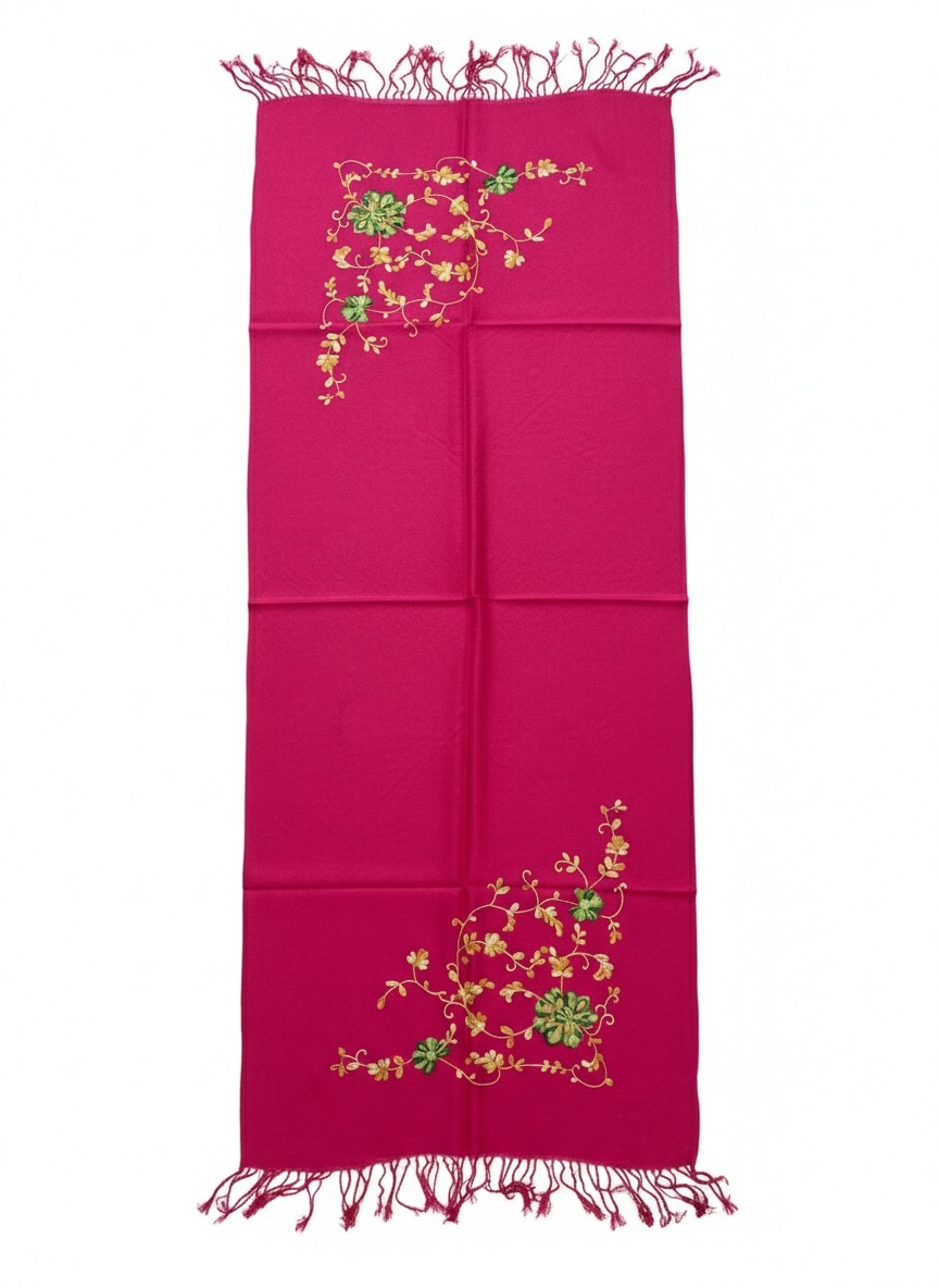 Embroidered Cotton Shawl