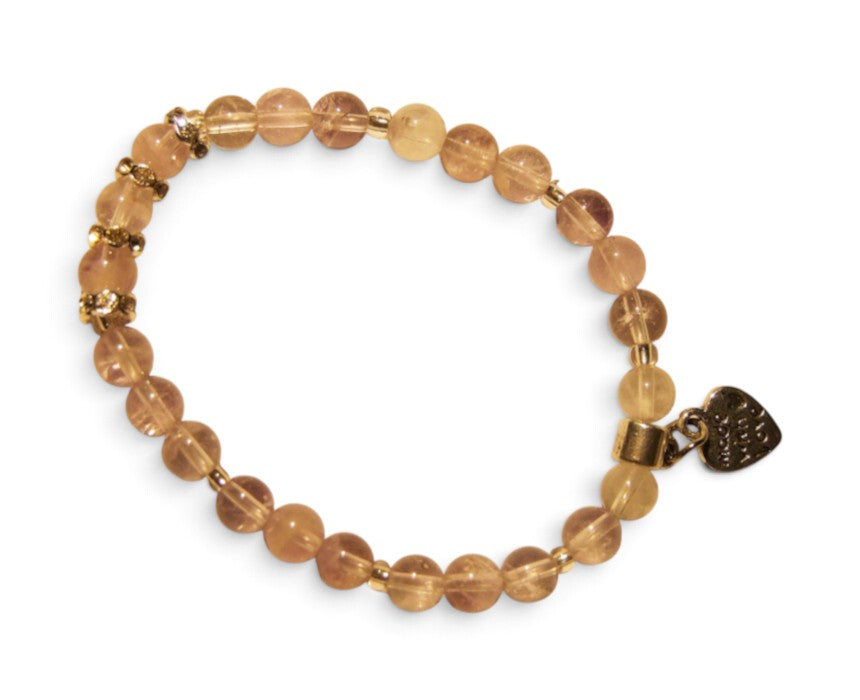 Natural 6mm Light Amethyst Bracelet