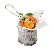 Fry Basket- Silver- Cylindrical, Fry Basket- Silver- Cylindrical