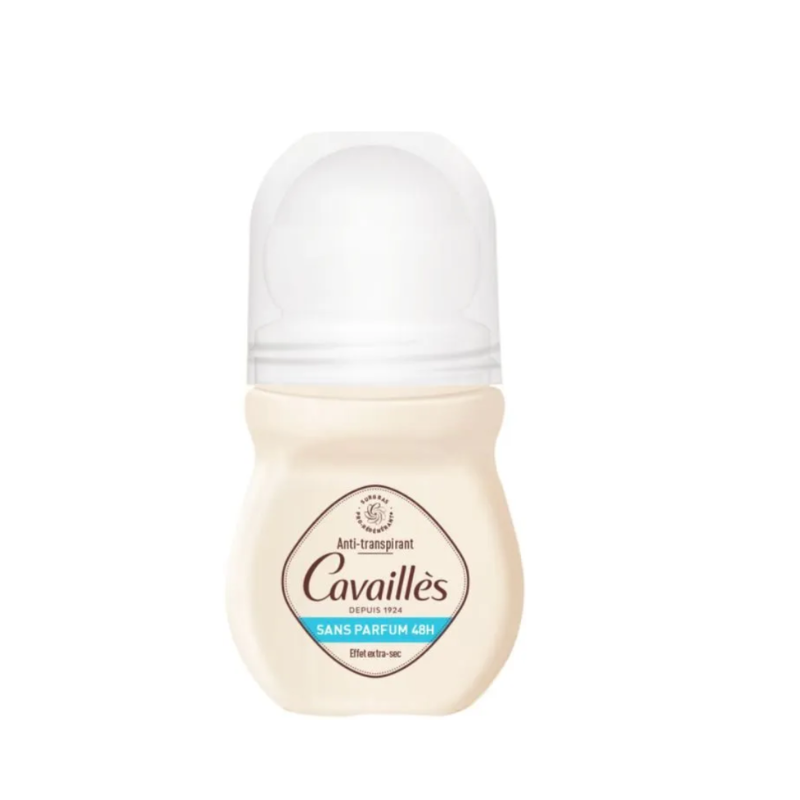 Cavailles Fragrance‑Free 48H Roll‑On Deodorant Absorb+