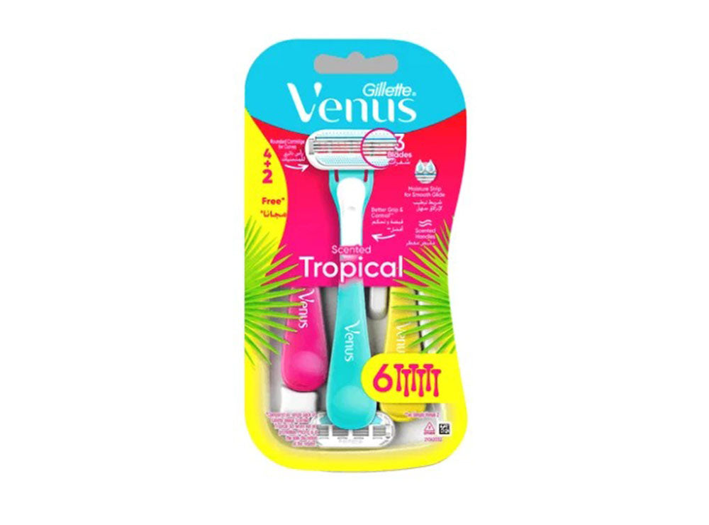 Gillette Venus Tropical Disposable Razors 6 Pieces