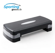 Aerobic stepper with adjustable height for cardio exercises