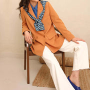 Terracotta Double-Breasted BLAZER