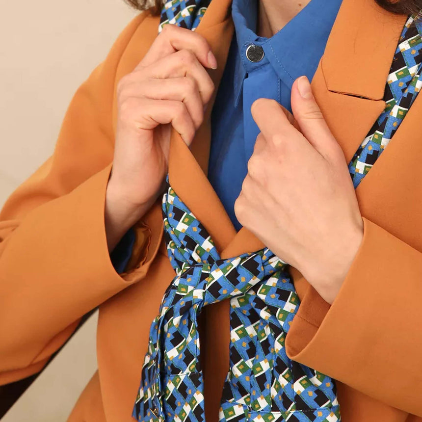 Terracotta Double-Breasted BLAZER