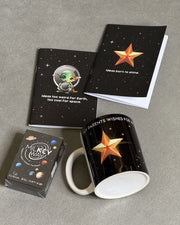 Star & Alien Set - 2 Notebooks, 1 Mug, 1 Game