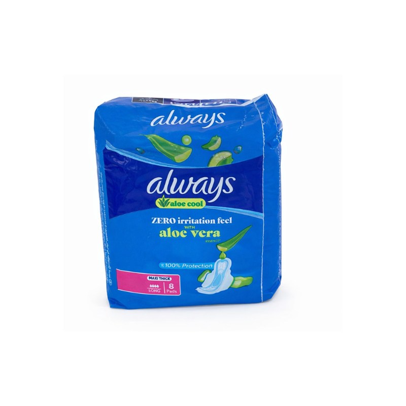 Always Cotton Maxi Thick Aloe Vera 8s