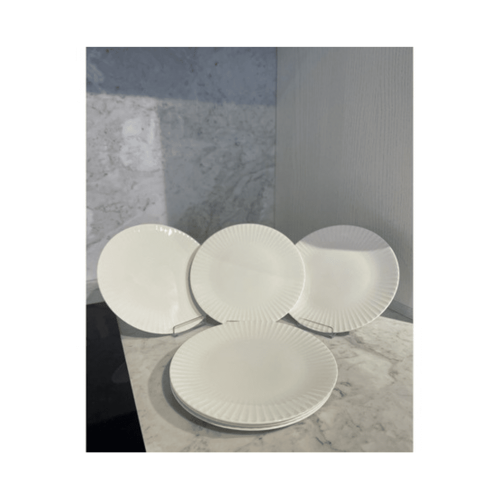 The German Outlet, Tognana, Set of 6 Dessert Plates - Andrea Fontebasso, White