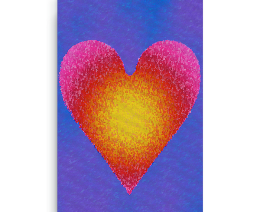 Angel Heart 2 Digital Print Canvas