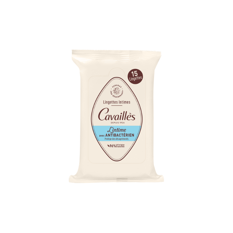 Cavailles Antibacterial Intimate Wipes