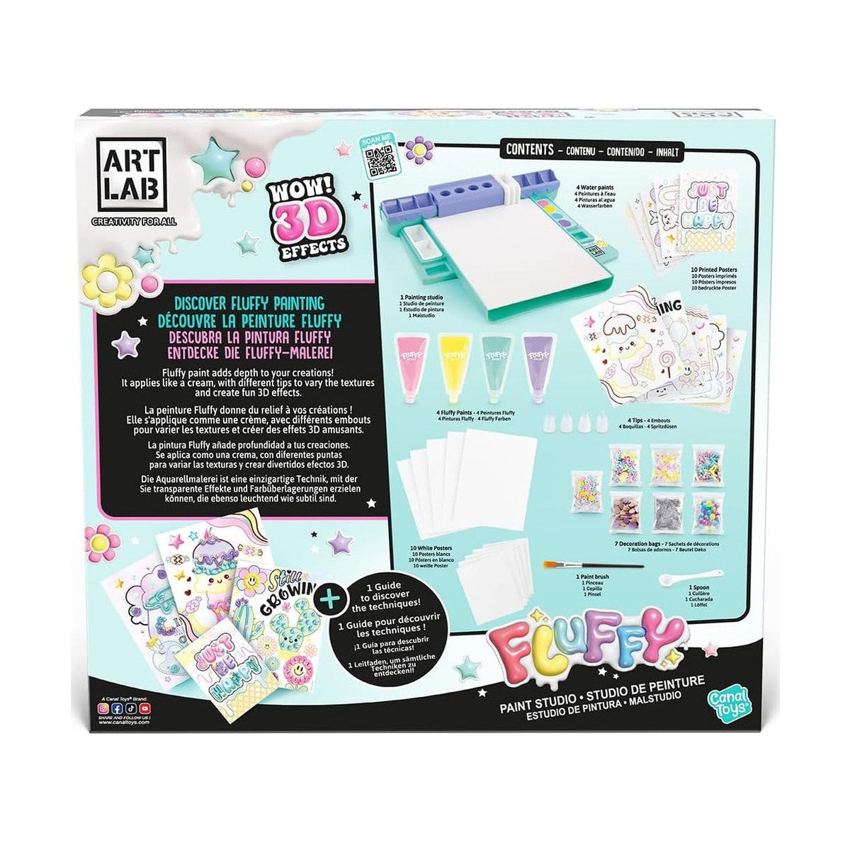 Art Lab Canal Toys Fluffy Painting Studio Set by Canal Toys