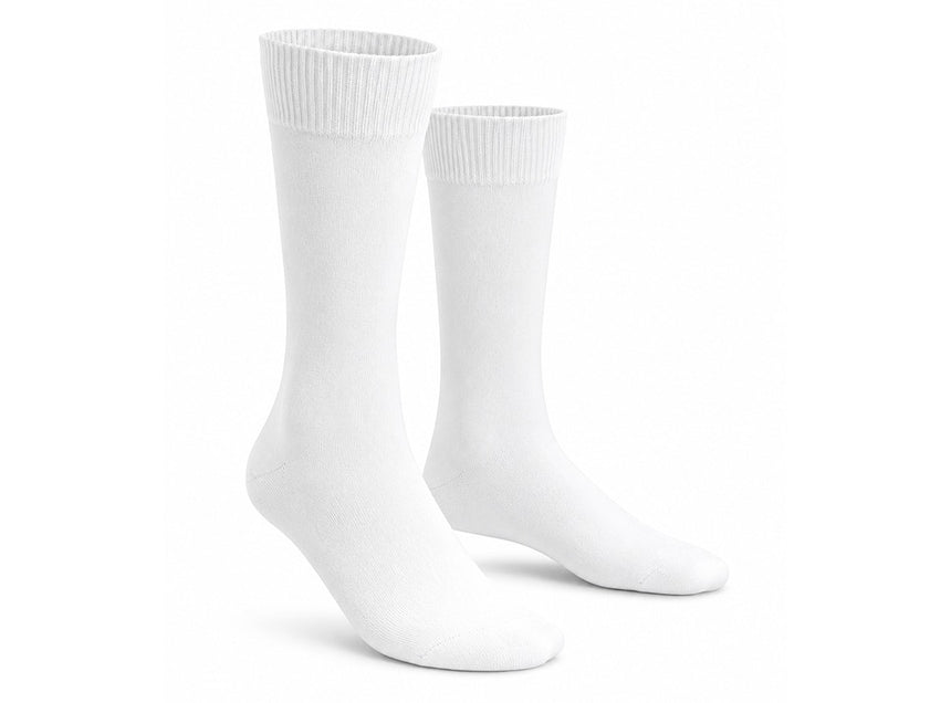 Tourbillon Eric Men Cotton Lycra Socks White Size 41-45