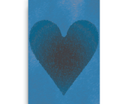 Azure Heart 2 Digital Print Canvas