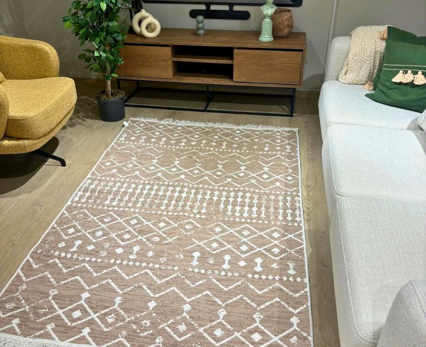Double Face Rug in Beige