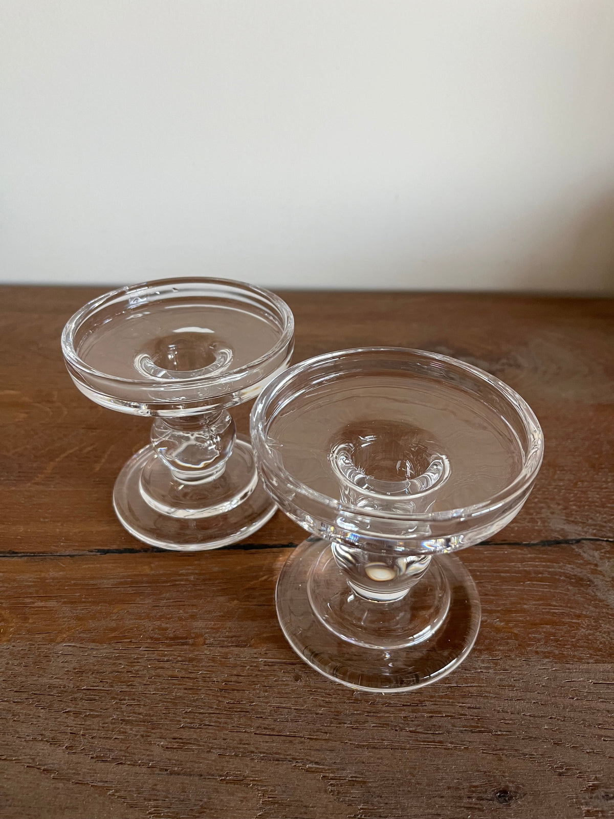 Transparent Glass Candle holder