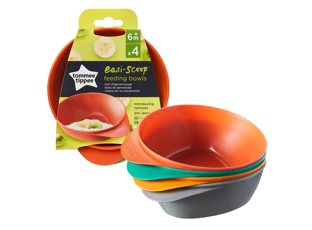 Tommee Tippee Easy Scoop Feeding Bowl 4 Pieces
